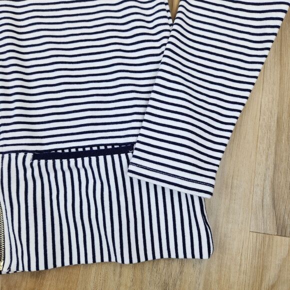 🔺️Vineyard Vines Blue Anguilla Striped Lightweight Zipper Hoodie Jacket XSmall - Picture 8 of 10